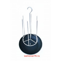 Тритон 6 шипов с чугунной сковородкой д.21